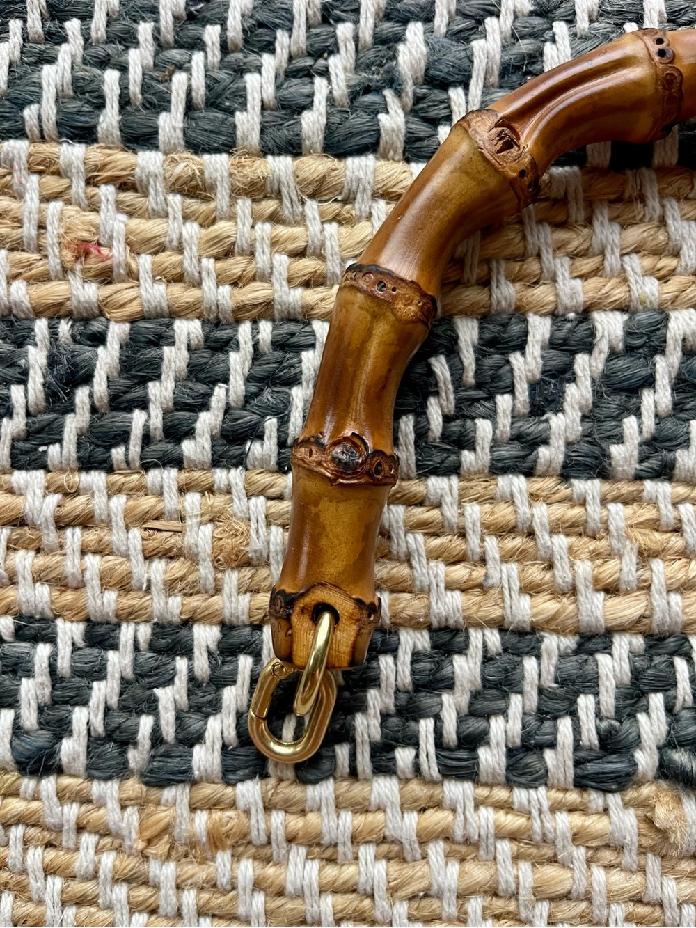 Clare V Top Handle Strap Bamboo. - Picture 5 of 8